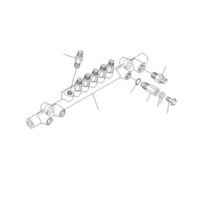 6261-71-1220 Ensemble de rampe commune pour SAA6D140E-5 SAA6D125E-5 Pièces de machines de construction - Product Image 1