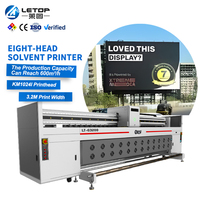 LETOP 3.2M 8 Têtes Imprimante numérique grand format à jet d'encre à solvant multifonctionnelle pour impression de bannières en vinyle et flex en rouleau