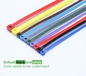 Attaches-câbles en nylon 66 1,9x100 mm, résistantes aux UV, attaches-câbles noires robustes, attaches-câbles en plastique réglables pour chantier - Product Image 6