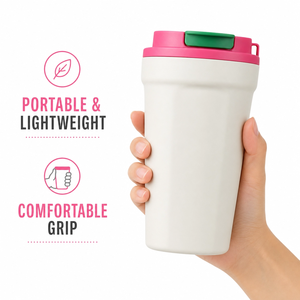 Mug de voyage isotherme avec couvercle à vis anti-fuite, design personnalisé, logo, portable, en acier inoxydable pour l'extérieur - Product Image 1
