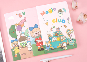 Sổ tay bìa cứng da/PVC in hình hoạt hình dễ thương A5, bán buôn đồ dùng học tập, sổ tay nhật ký in sẵn, giấy A4/A6, quà tặng - Product Image 6