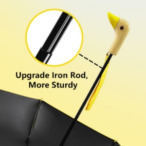 Hot Seller 19 Inch Compact Umbrellas Travel Umbrella Cute Duck Head Handle Design for Girls Gift Portable Sunshade Umbrella - Product Image 3