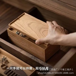 Custom Made Wooden Jewelry <b>Box</b> Rectangle Engraving General Packaging Storage For <b>Vintage</b> Ornaments Wedding Gifts - Product Image 5