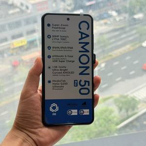 Camon50 Pro 5G Mobile, processeur Helio G200 à dix cœurs, écran 6,7 pouces 1080x2436, batterie 6150 mAh, charge rapide 45 W, appareil photo 50 MP + 32 MP, 16 + 512 Go - Product Image 1