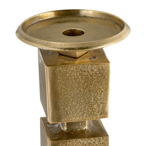 Portacandele a Cubo Impilabile, Candelabro Alto per Candele a Pilastro, Centrotavola Decorativo per la Casa, Finitura Elegante in Metallo - Product Image 5