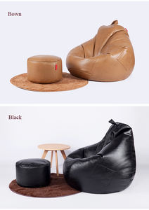 สีที่กำหนดเองที่ทันสมัยหรูหราแบบดั้งเดิม PU หนังลูกแพร์ถั่วถุงโซฟาที่นั่งสำหรับกลางแจ้งและในร่ม - Product Image 5