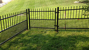Grille de portail de maison principale en fer forgé galvanisé de qualité supérieure, design de clôture à pointes - Product Image 5