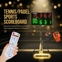 Tableau de score numérique LED YIZHI pour jeux de tennis de plage en extérieur, compteur de points, pour terrains de padel intérieurs, clubs et événements