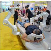 Nouveau design de robot de massage intelligent à 2 bras avec fonction musicale et massage simultané multi-zones pour salons de beauté et spas
