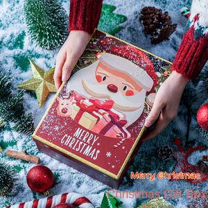 Boîte-cadeau de Noël enduite rouge ciel terre couverture dossiers en papier tenir écharpe Thermos pour Apple autres cadeaux pour la veille de Noël - Product Image 4