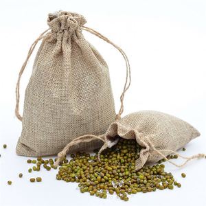 ถุงผ้ากระสอบป่านขนาดเล็กแบบมีเชือกผูก สำหรับใส่เมล็ดกาแฟ ของขวัญคริสต์มาส ข้าว ชา หวี เครื่องประดับ  พร้อมสกรีนโลโก้ได้ - Product Image 4