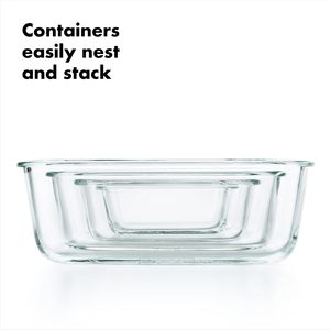 Recipiente de Vidrio Apto para Microondas de Gran Capacidad, Recipiente Hermético de Alta Calidad para Almacenamiento de Alimentos, Caja de un Solo Compartimento - Product Image 6