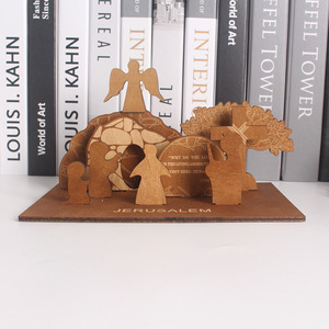 Escena <span class=keywords><strong>de</strong></span> la Resurrección <span class=keywords><strong>de</strong></span> Natividad en Madera, Decoración <span class=keywords><strong>de</strong></span> la Tierra Santa para Pascua, Regalo Cristiano Artesanal para Exhibición en el Hogar o la Iglesia - Product Image 1
