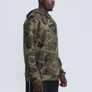 Hombres Sublimación Regular Fit Sudadera con capucha logotipo bordado personalizado Venta al por mayor de secado rápido Sudadera con capucha para hombres Fleece Camo Pattern - Product Image 1