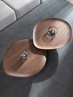 Table basse en galets petit appartement italien minimaliste salon concepteur de maison en forme de Table basse rotative Simple moderne
