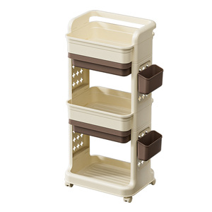 Good Life 4 Layer Storage <b>Rack</b> With Wheels <b>Kitchen</b> Bedroom Living Room Multipurpose Movable Organizer - Product Image 3
