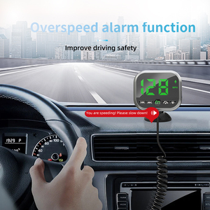 FM <span class=keywords><strong>Bluetooth</strong></span> HUD Kỹ Thuật Số LED Đồng Hồ Tốc Độ Đầu lên Hiển Thị Đồng Hồ GPS Chức Năng Phát Hiện Tốc Độ Với USB Đài Phát Thanh Transmitter <span class=keywords><strong>Adapter</strong></span> - Product Image 3