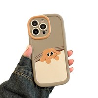 Coques Compatibles Mignonnes et Dessin Animé pour iPhone 15 Plus et iPhone 16 Pro Max, Étuis Soufflés en TPU avec Placage Électrolytique, Accessoires de Téléphone Mobile