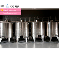 Fermenteur Industriel WINWORK en Acier Inoxydable 304, Bioréacteur 20000L avec Moteur à Roulement, Haute Capacité 10000L, Certifié ISO 9001 CE, 220V/380V