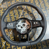 Volant en cuir complet pour Volkswagen GTI MK7.5 Jetta Passat Golf Scirocco Polo Touareg, modification de l'ancien au nouveau, VW