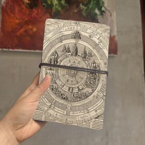 A6 Rétro Planificateur Quotidien Épais Rétro Jaune Papier Excellent VIP Client Présent Halloween Souvenir Admission Étudiant Calendrier - Product Image 3