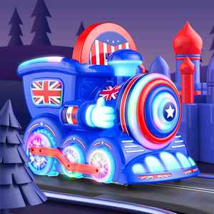 Nuevo tren eléctrico infantil con monedas, modelo MP5 británico mejorado, máquina de columpio comercial, coche de juguete. - Product Image 3