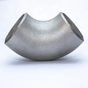 butt welded aluminum alloy pipe fittings seamless 4 inch sch80s Al 6061 T6 90 degree LR aluminum pipe elbow