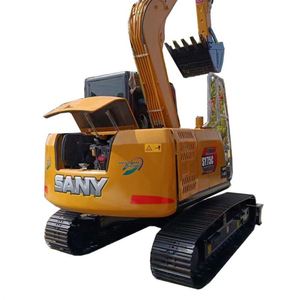 7 tonnes Sany SY75C Mini pelle EPA moteur utilisé chinois d'occasion pelle bon état composants de base pompe boîte de vitesses à vendre - Product Image 1