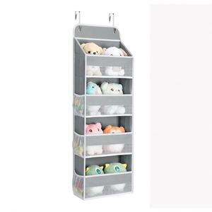 Sac de rangement mural multifonctionnel à quatre couches pour porte, en stock, amélioré, pour articles divers, à suspendre derrière la porte - Product Image 1