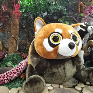 Minimal pesanan Plushie simulasi hutan hewan lembut kustom dengan mainan mewah CE