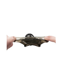 Wiederverwendbare Silikonkondome für Männer – Weicher Penis-Cockring aus schwarzem Silikon