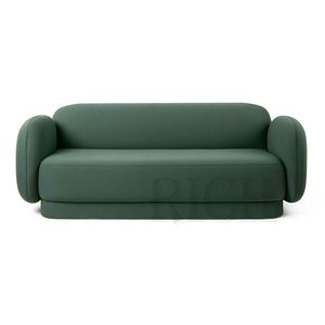 Canapé d'angle moderne et doux de 2 places, en tissu velours vert, confortable et moderne, pour hôtel, italie, mi-année, - Product Image 5