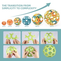Samtoy 90 pièces bricolage Puzzle briques Construction tige polyvalent verrouillage blocs de construction ensembles pour enfants cadeaux