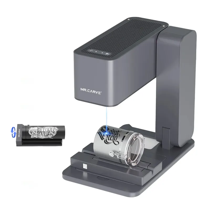 DAJA MR CARVE C1 Autofokus-Laser gravur maschine Laser gra vierer für den 3D-Flaschenoberflächen-Logo druck