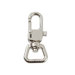 Clipon AK211T-S-017-NKL, crochet pivotant à verrouillage automatique en métal, brevet US/UE, haute résistance, adapté aux produits d'extérieur, collier pour animaux de compagnie - Product Image 1