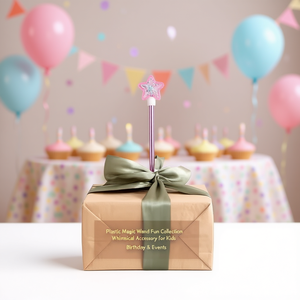 Baguette magique en plastique en forme d'étoile, accessoire de fête fantaisiste pour les fêtes d'anniversaire des enfants, utilisation en intérieur - Product Image 2