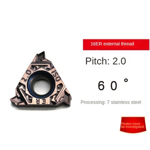 16ER/NR AG60 <span class=keywords><strong>AG55</strong></span> 22ER/NR N60 thép không gỉ hợp kim cứng chủ đề chuyển máy tiện công cụ CNC chủ đề chuyển hợp kim cứng chèn - Product Image 2