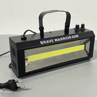 Projecteur Stroboscopique LED COB 60W Blanc Réactif au Son pour Fêtes à Domicile, Effet Lumineux Super Stroboscopique pour Scène, DJ, Club, Danse
