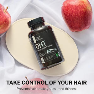 Suplemen rambut rontok <span class=keywords><strong>DHT</strong></span> pemblokir kapsul Biotin Saw Palmetto suplemen Vegen sehat kapsul penumbuh vitamin rambut kuat - Product Image 3