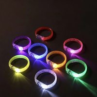 Bracelets lumineux LED modernes et colorés, étanches, à piles, pour fêtes et concerts