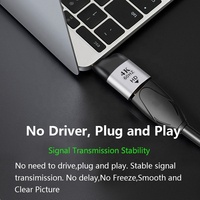Cable Adaptador USB C a HDTV 4K 8K 60HZ, Convertidor Tipo C Macho a HD/VGA/DP/Mini DP/RJ45 Hembra para Accesorios de Computadora