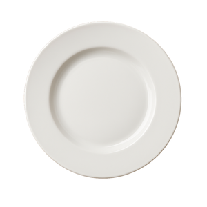 Assiettes plates modernes en céramique personnalisables de 10 pouces, design poli, sans BPA, compatibles lave-vaisselle, pour mariages et événements, stock local - Product Image 1