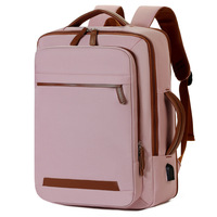 Sac à dos Oxford transfrontalier grande capacité, sac de voyage décontracté pour étudiant et professionnel, sacoche d'ordinateur à fermeture éclair en polyester de haute qualité avec port USB