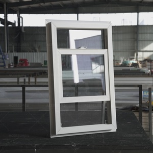 Giá trị tốt nhất Ba cửa sổ kính PVC cửa sổ treo đơn với cửa sổ mặt bích móng cho nhà gỗ - Product Image 3