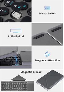 <span class=keywords><strong>Tastiera</strong></span> Bluetooth Pieghevole Cube Pocket, <span class=keywords><strong>Tastiera</strong></span> per Computer Pieghevole con Touchpad, Custodia per iPad 10a Generazione - Product Image 6