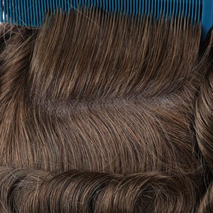 Prothèse capillaire pour hommes 100% cheveux naturels, postiche <span class=keywords><strong>ondulé</strong></span> brun respirant avec dentelle frontale - Product Image 6