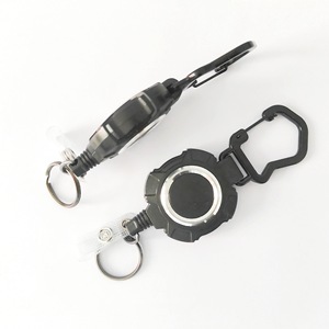 Estilo táctico al aire libre cuerda <span class=keywords><strong>de</strong></span> alambre retráctil ID Badge Holder Heavy Duty Anti-Lost mosquetón insignia <span class=keywords><strong>carrete</strong></span> <span class=keywords><strong>llavero</strong></span> - Product Image 4