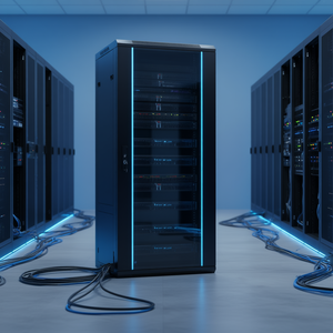 Gabinete de servidor de red de montaje en pared 9U, 15.5 pulgadas de profundidad, puerta de vidrio con cerradura, carga máxima de 200 lb, rack de montaje en suelo. - Product Image 2