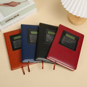 Quaderno Multifunzionale con Calcolatrice a 8 Cifre, Copertina in PU, Formato A5, Regalo Promozionale, Diario Personalizzabile con Logo - Product Image 2