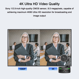 Système de caméra PTZ pour salle de <span class=keywords><strong>conférence</strong></span> avec zoom optique 20X | Webcam HDMI PoE 4K 60fps pour la diffusion <span class=keywords><strong>en</strong></span> direct <span class=keywords><strong>en</strong></span> église, la vidéoconférence <span class=keywords><strong>en</strong></span> <span class=keywords><strong>ligne</strong></span> - Product Image 3
